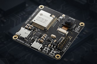 design esp32 s3 camera pcb with ov2640 microsd and ai vision processing