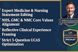 proofread medicine, nursing and healthcare ucas personal statements