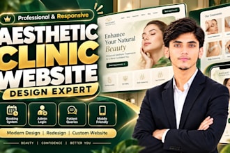 design an aesthetic clinic website with appointment booking