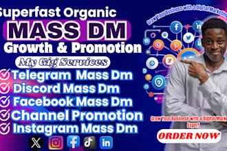 do targeted mass dm outreach on telegram, instagram, linkedin, and discord