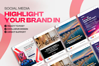 design professional social media posts