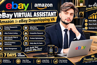 do amazon to ebay drop shipping and product listing VA