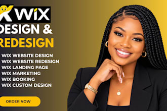 wix website redesign, wix website design wix landing page and wix event, wix SEO