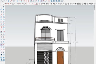 create a professional 3d house design