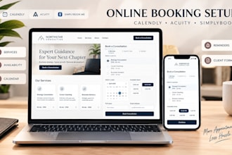 setup acuity booking appointment calendly simplybook me for coaches consultants