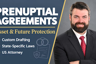 draft your US prenuptial or postnuptial agreement