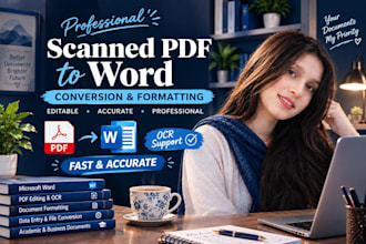 convert scanned PDF to word and professionally format it