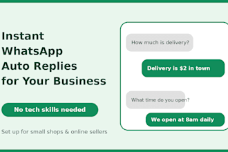 set up whatsapp auto replies for your business