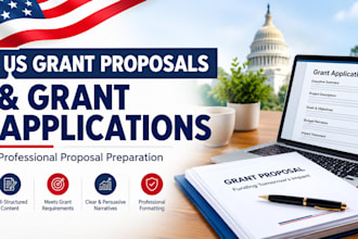 write US grant proposals and grant applications