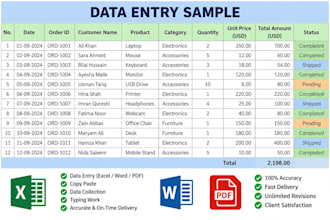 do accurate data entry, copy paste and excel work