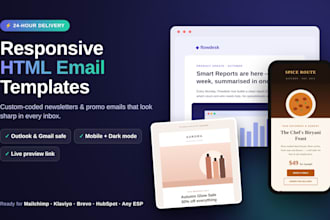 design responsive HTML email templates and newsletters