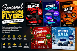 design black friday winter holiday cyber monday halloween