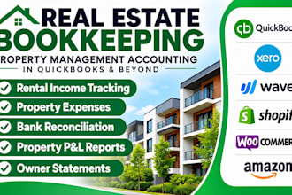do real estate bookkeeping, rental income and property accounting in quickbooks