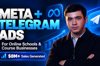 run meta and telegram ads that bring sales, not just cheap leads