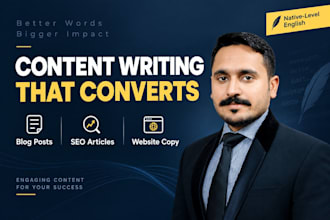 write SEO friendly content and articles in fluent english