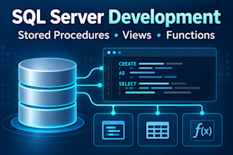write sql server stored procedures views and functions