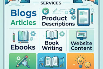 write blogs articles books ebooks and website content