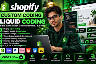 liquid coding shopify liquid shopify bug fix shopify developer custom coding