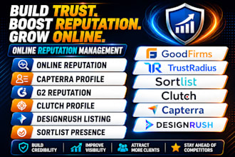 do online reputation clutch bbb g2 capterra designrush goodfirms sourceforge