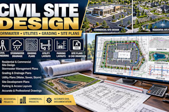 do engineering commercial residential design stormwater civil site plan utility
