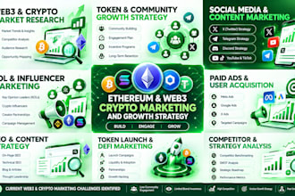 create ethereum web3 crypto marketing and growth strategy