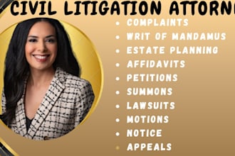 draft a writ of mandamus for court or government delay