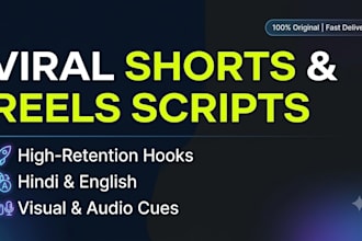 write high retention youtube shorts and reels scripts
