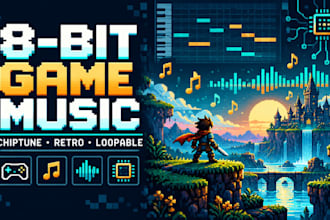 compose original 8 bit chiptune retro game music for your game