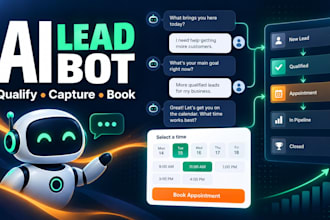 build a website ai chatbot for leads and appointment booking