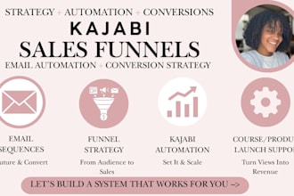 create your kajabi, sales funnels and email automation