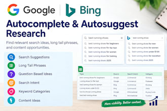 do google autocomplete and bing autosuggest keyword research