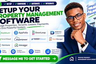 setup buildium appfolio doorloop rentec direct tenantcloud propertyware yardi