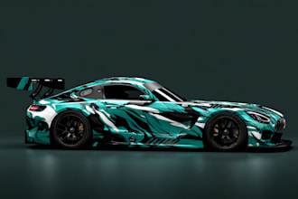 design a professional custom car wrap for your vehicle