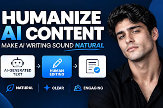 humanize ai content, rewrite chatgpt text and edit ai generated content