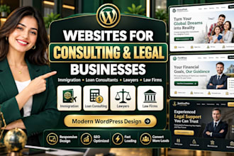 make a website for immigration and loan consultants, lawyers and law firms