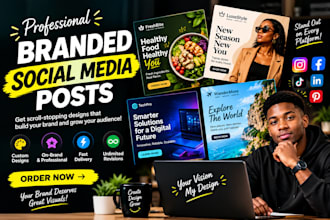 create branded social media posts