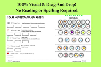 create an interactive digital calm down corner kit for special ed or autism