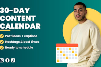 create a 30 day social media content calendar
