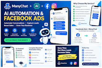 set up muse ai manychat automation and facebook ads for your business