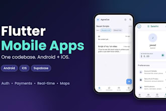 develop a cross platform mobile app with flutter and supabase