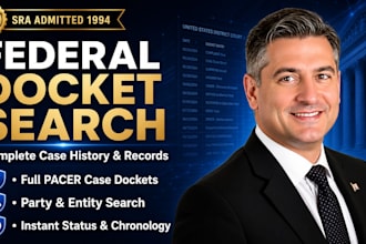 find and retrieve federal court records case history docket sheets