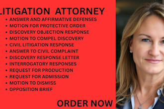 be your litigation lawyer for affirmative defenses and discovery disputes