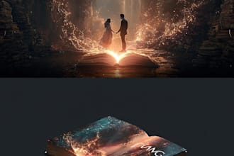 design urban erotica romance book cover or KDP cover