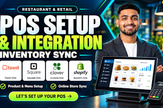 setup toast pos square pos clover pos shopify pos inventory sync pos integration