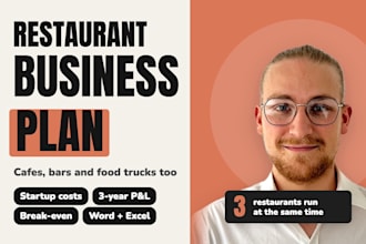 write a restaurant business plan with financial projections