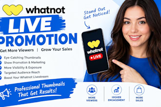 promote your whatnot show to gain more viewers and create attractive thumbnail