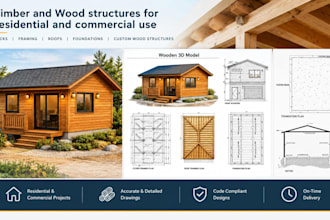 design timber and wood structures for residential and commercial use