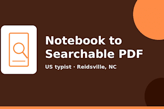 turn notebook photos into one searchable PDF