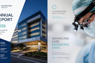 design professional annual reports company reports and brochures for healthcare