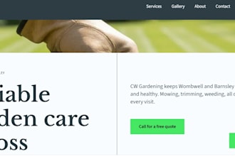 design a high converting mobile website for local tradesmen and contractors